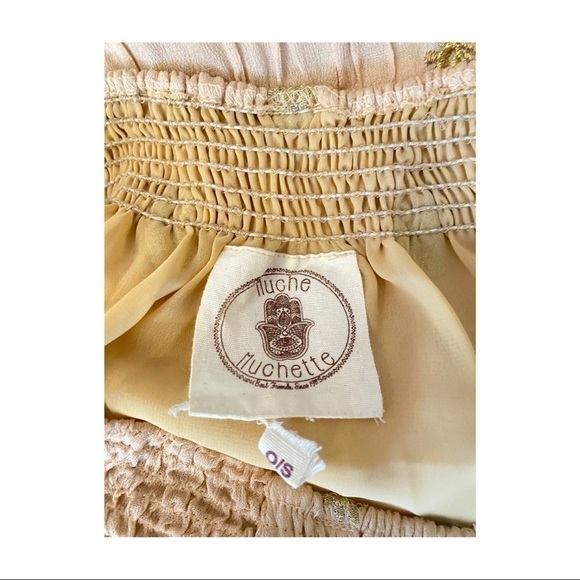 Muche & Muchette Mini Dress/ Blouse, RUFFLE BLUSH DRESS 0582 - Picture 5 of 5